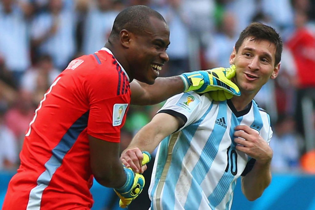 Vincent Enyeama and messi