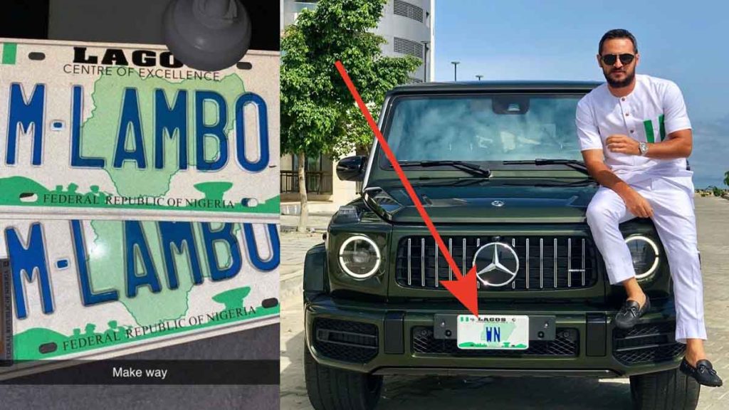 Cost of customized plate number in Nigeria
