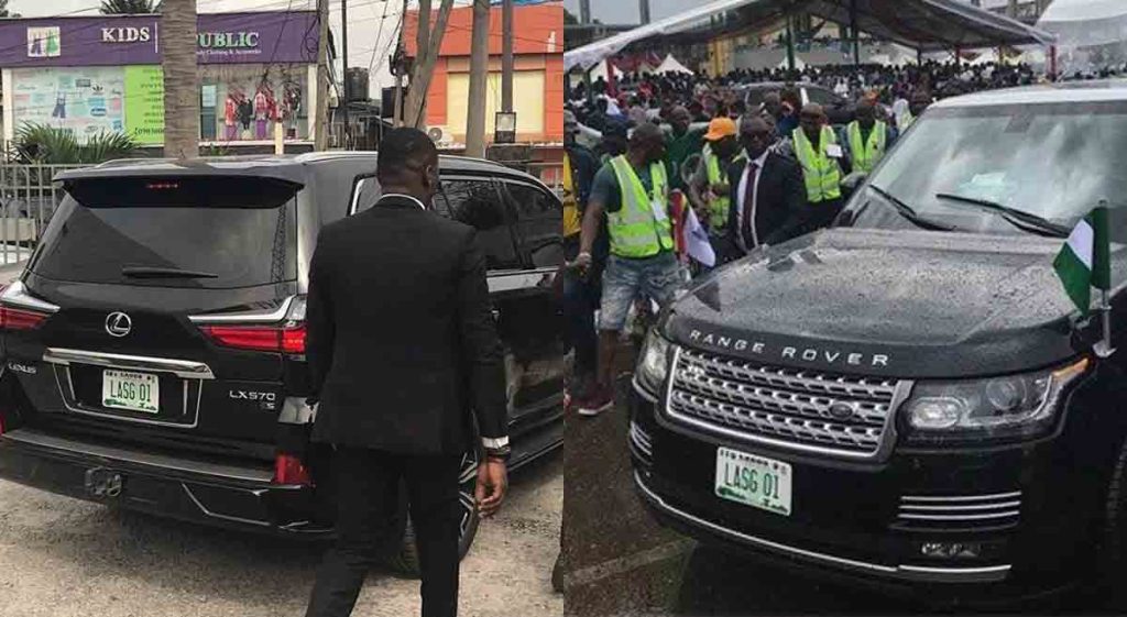 Lagos governor official cars