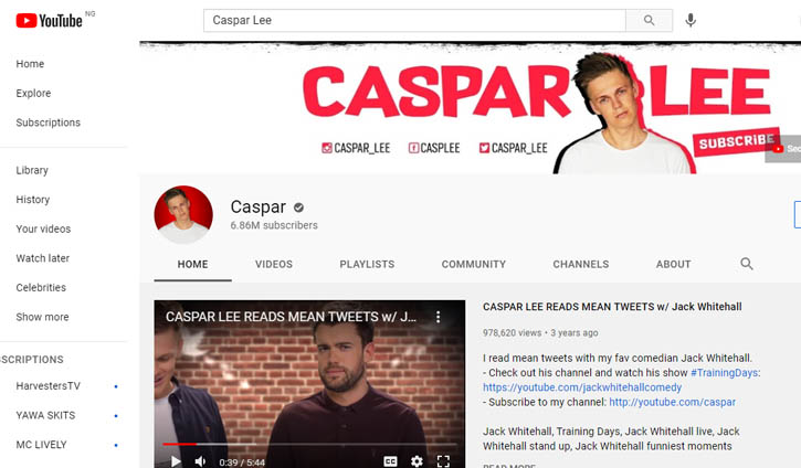 Caspar Lee – South Africa