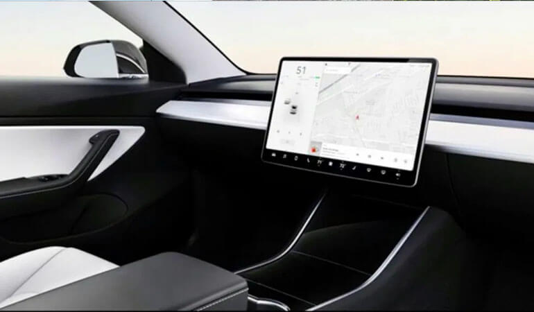 Tesla new 25000 car interior