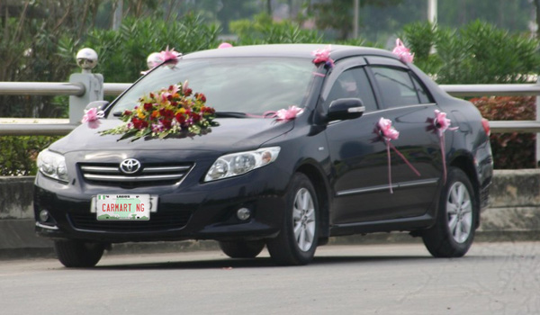 Toyota Corolla wedding