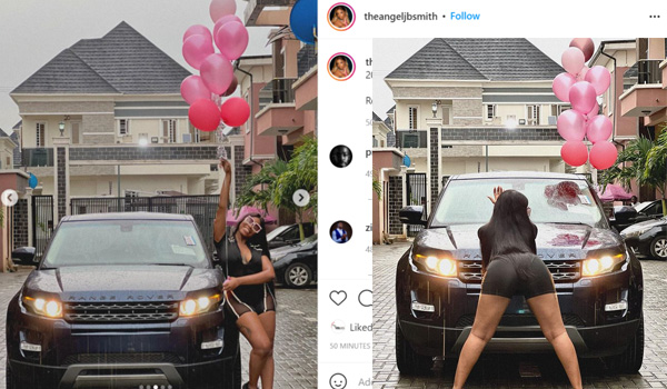 Dream Come True; BBNaija Angel Acquire new Range Rover few weeks after renting a house