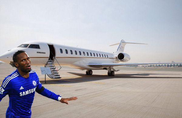 Didier Drogba private jet