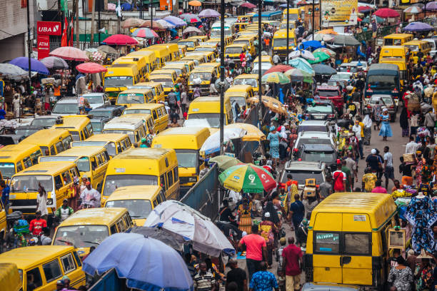 Traffic inside Lagos, Nigeria