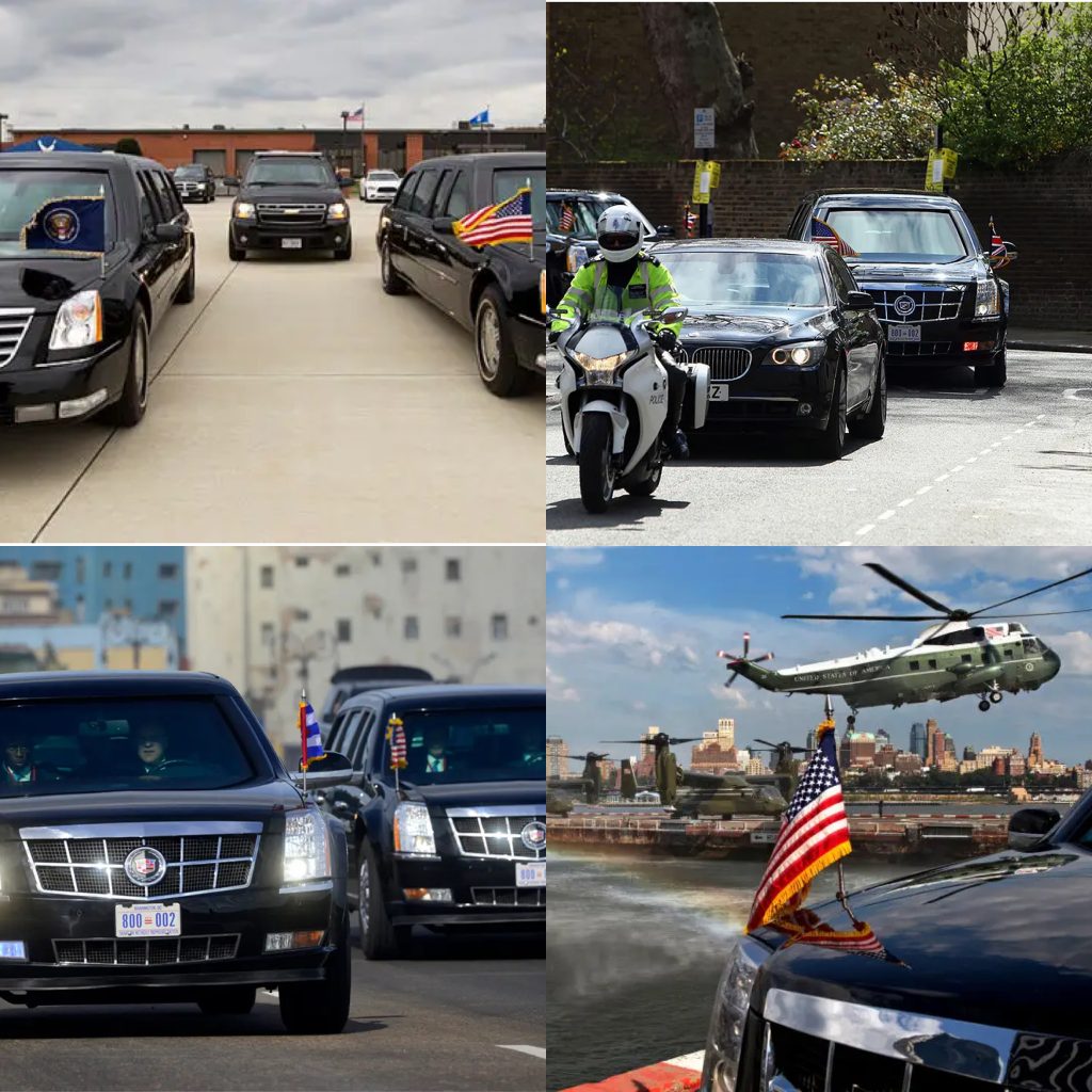 The United State’s President Motorcade