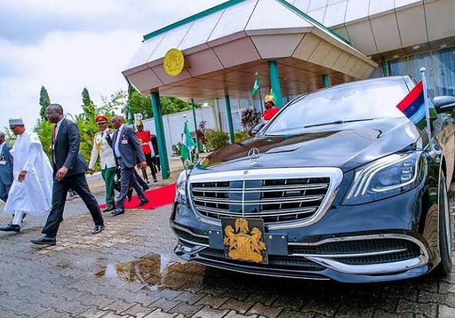 President Muhammadu Buhari of Nigeria’s cars
