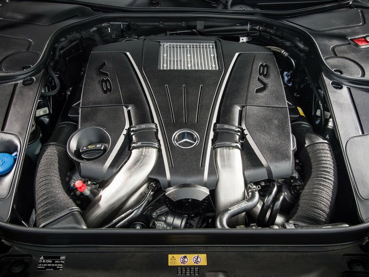 bulletproof Mercedes Benz S-Class engine
