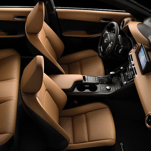 Interior of the Lexus IS 2022