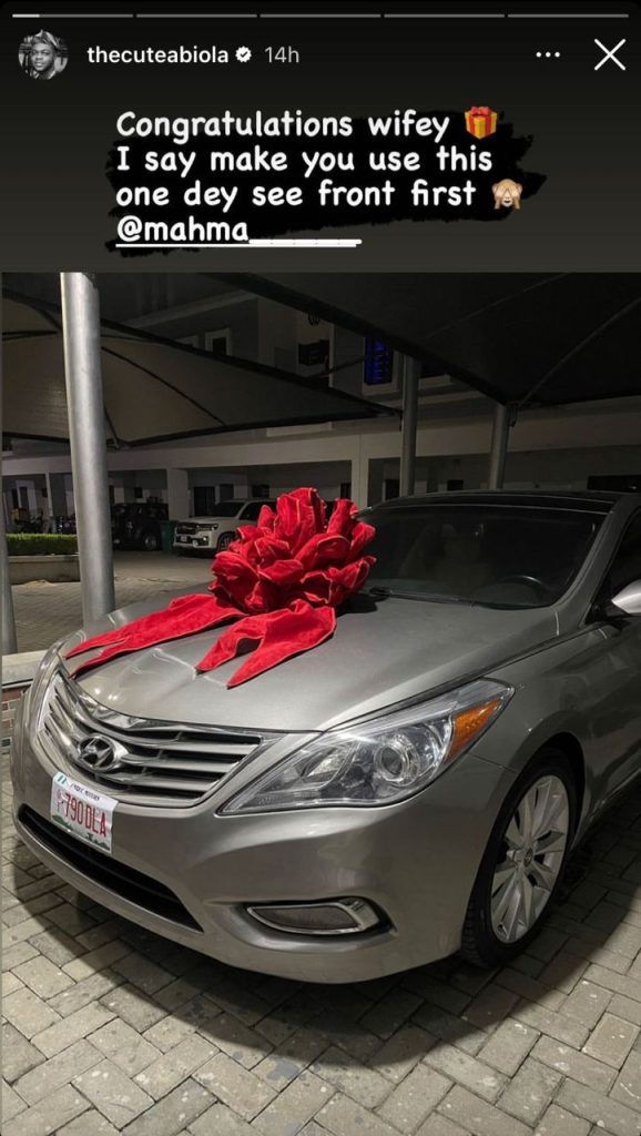 Cute Abiola Surprises His Wife With A Brand New Car
