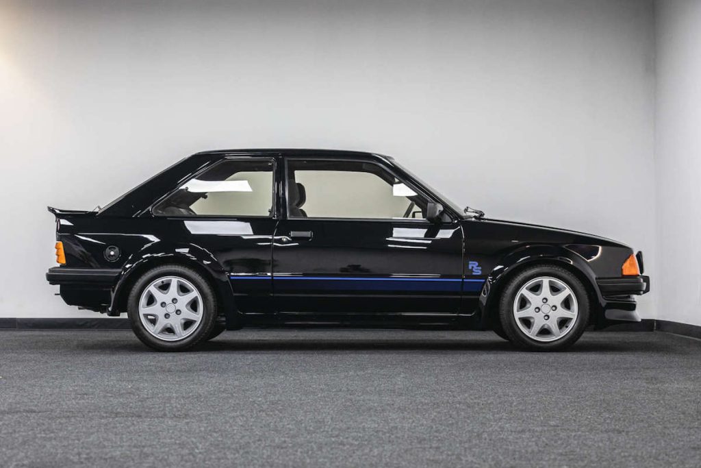 Side View of Princess Diana's Ford Escort RS Turbo