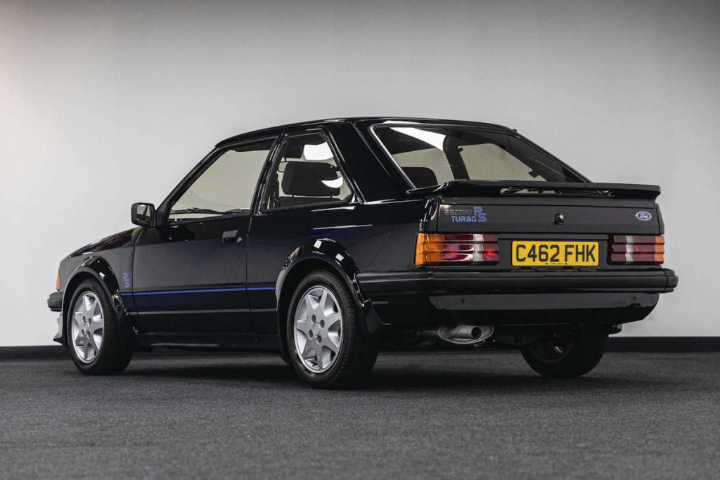 back View of Princess Diana's Ford Escort RS Turbo