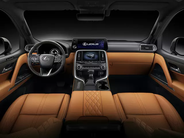 Interior of 2022 Lexus LX