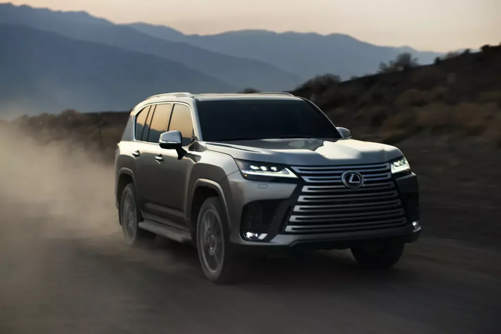 front-view of the 2022 Lexus LX 600