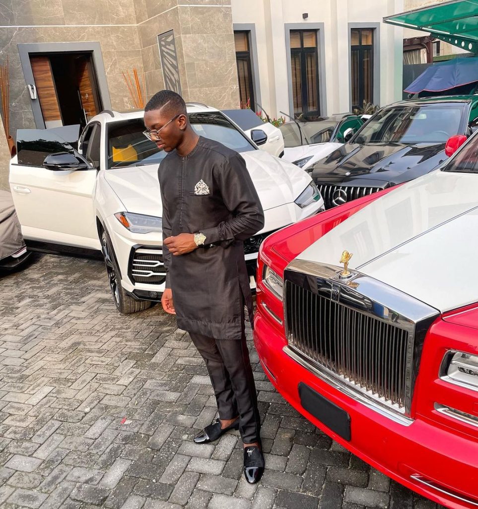 sir olu okeowo's son Ibukun ‘Mufasa’ Okeowo showing car collections