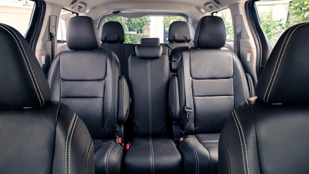 Seating Arrangement in the 2018 Toyota Sienna