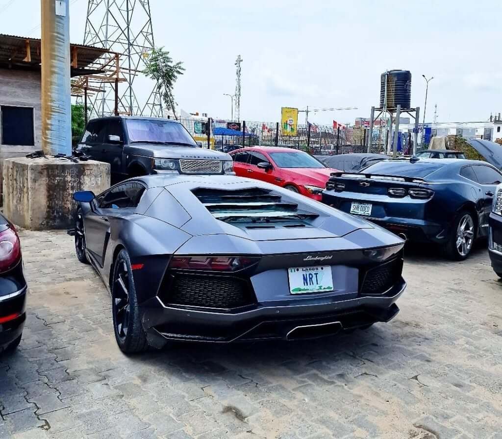 2022 Lamborghini Aventador With Personalized Plate Number