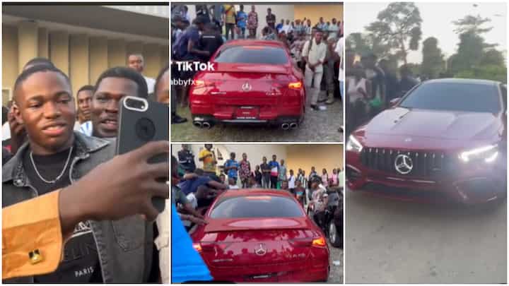 HabbyFx CEO, Damilare Ogundare's New Car Getting A Lot Of Attention From Unilag Students