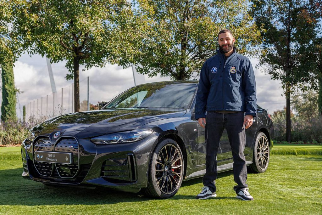 Karim Benzema is among the Real Madrid players given a free electric BMW by the company