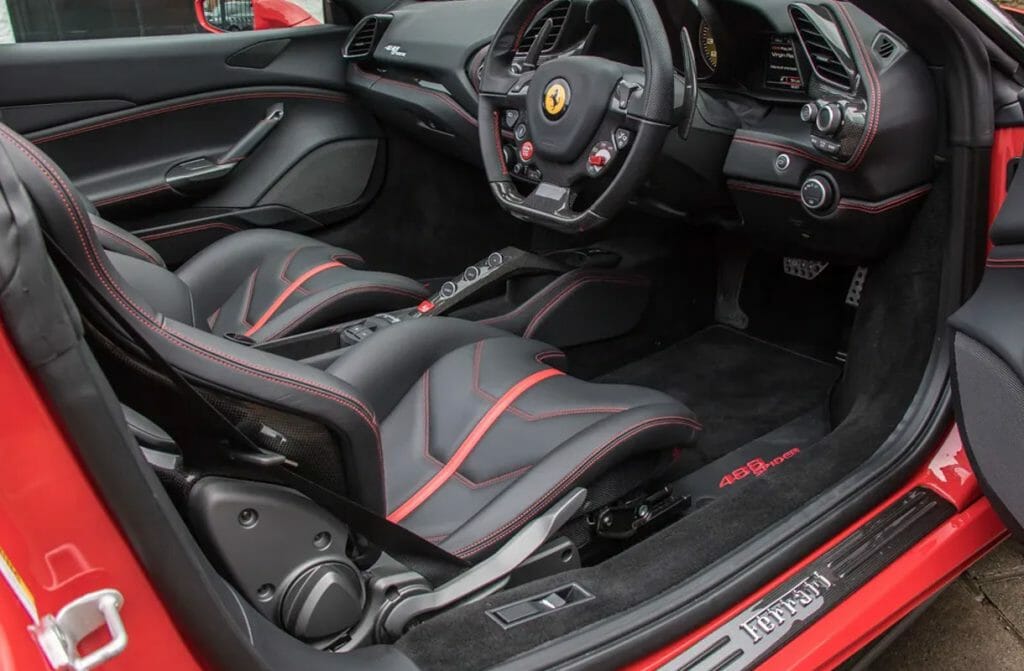 Man like Chico's 2018 Ferrari 488 interior
