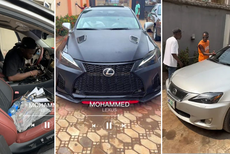 Nigerian Man Shows How He Upgrades His 2007 Lexus Car To A 2023 Version