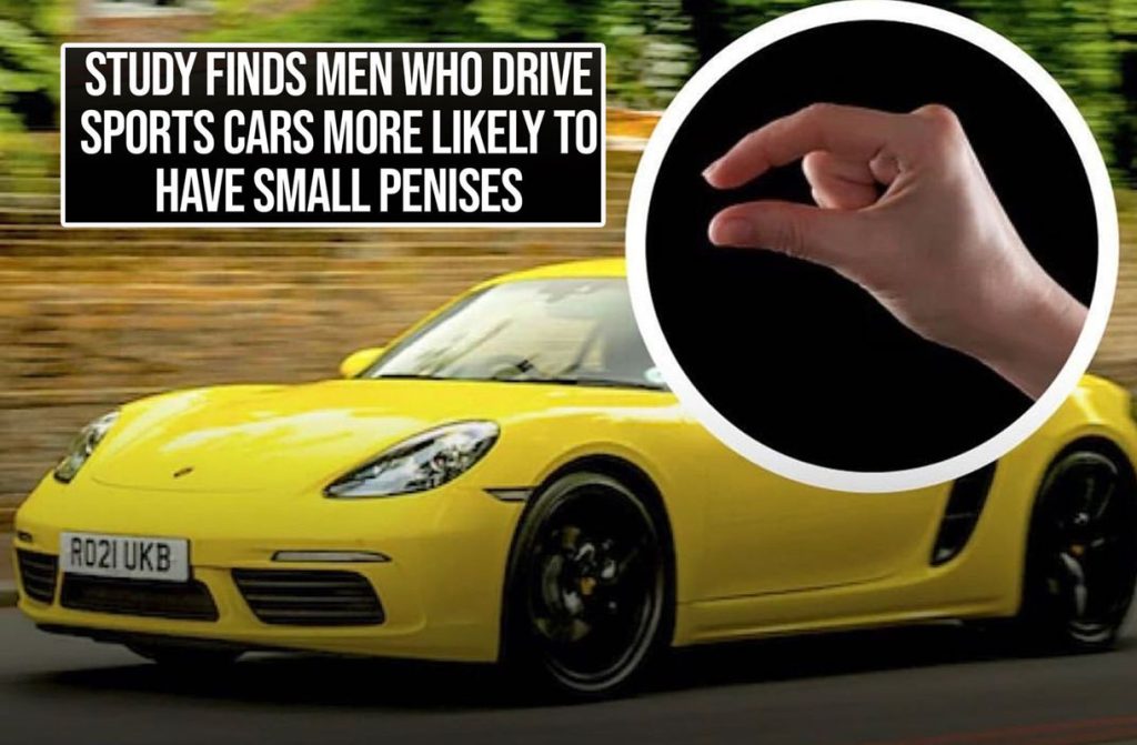 Study Finds Men Who Drive Sports Cars More Likely To Have Small Penises