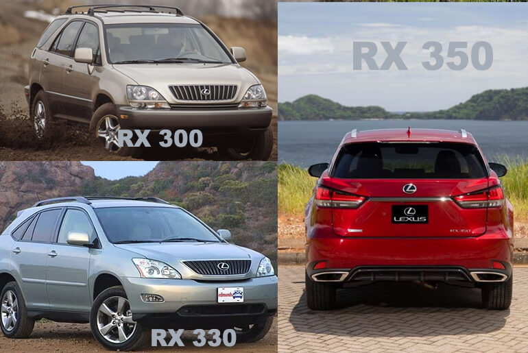 The Lexus RX 300, RX 330, And The RX 350