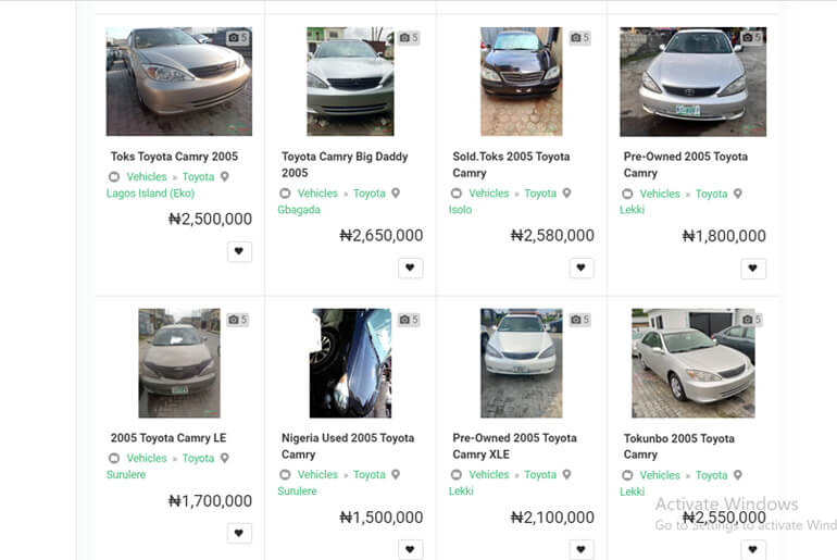 Toyota Camry 2005 for sale in Nigeria on carmart.ng