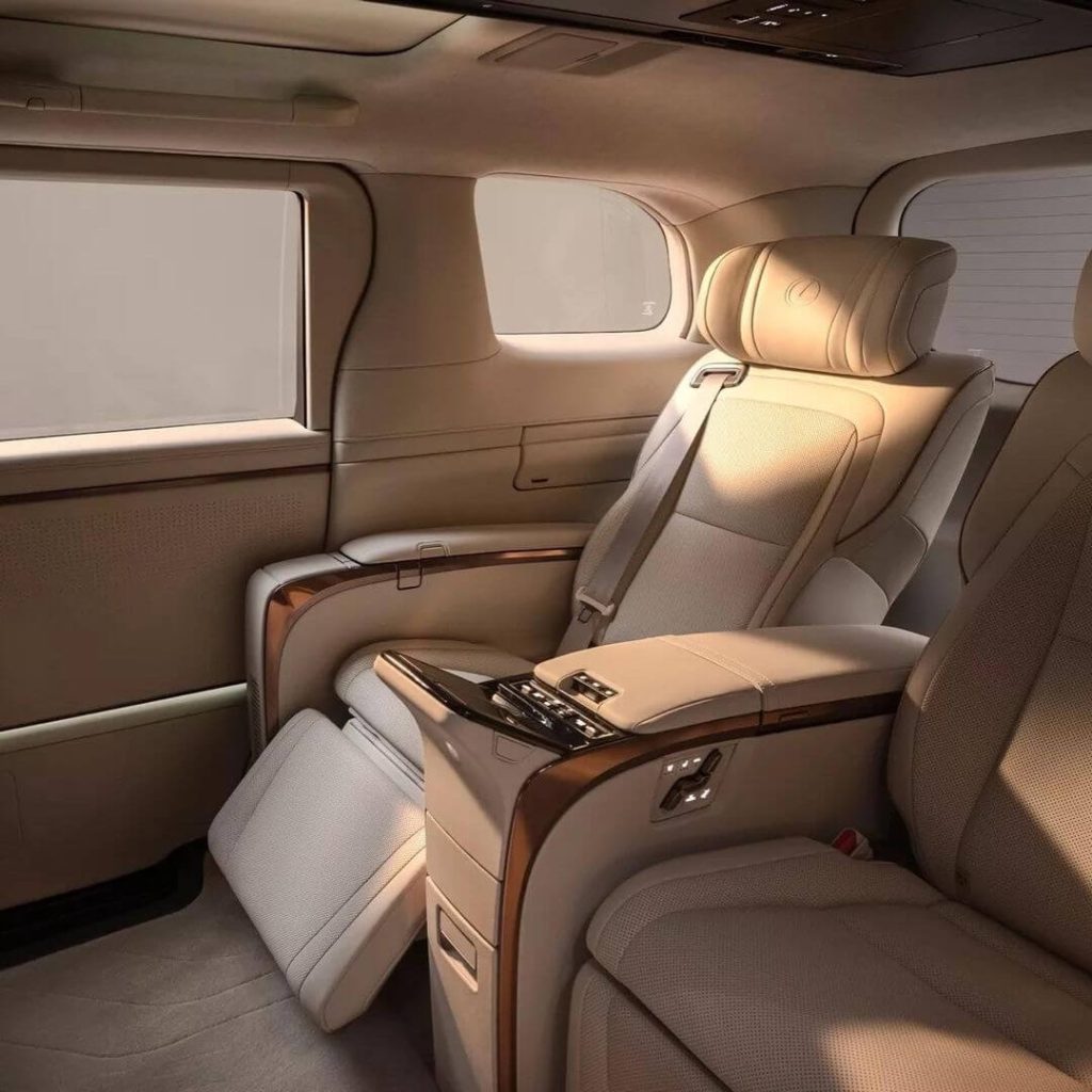 2024 Lexus LM minivan back seat