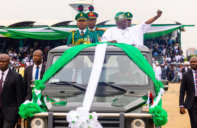 President Bola Ahmed Tinubu Rode In a Mercedes G-Class During Inauguration