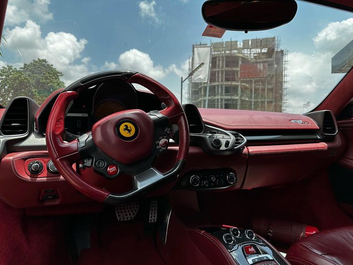 interior of Zinoleesky buys 2014 Ferrari 458 Spider
