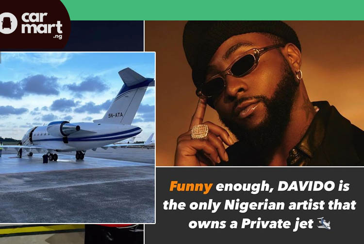 Funny enough, DAVIDO is the only Nigerian artist that owns a Private jet
