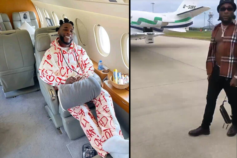 Does Burna boy Have Any Private Jet
