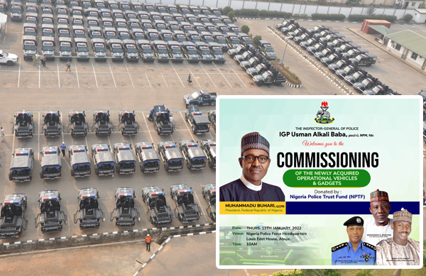 Buhari Commissions New Vehicles, Gadgets Donated To The Police