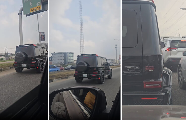 Carcontinent Asks As He Spots a Brabus 900 Rocket Edition Worth Over N1 Billion Driving in Lagos