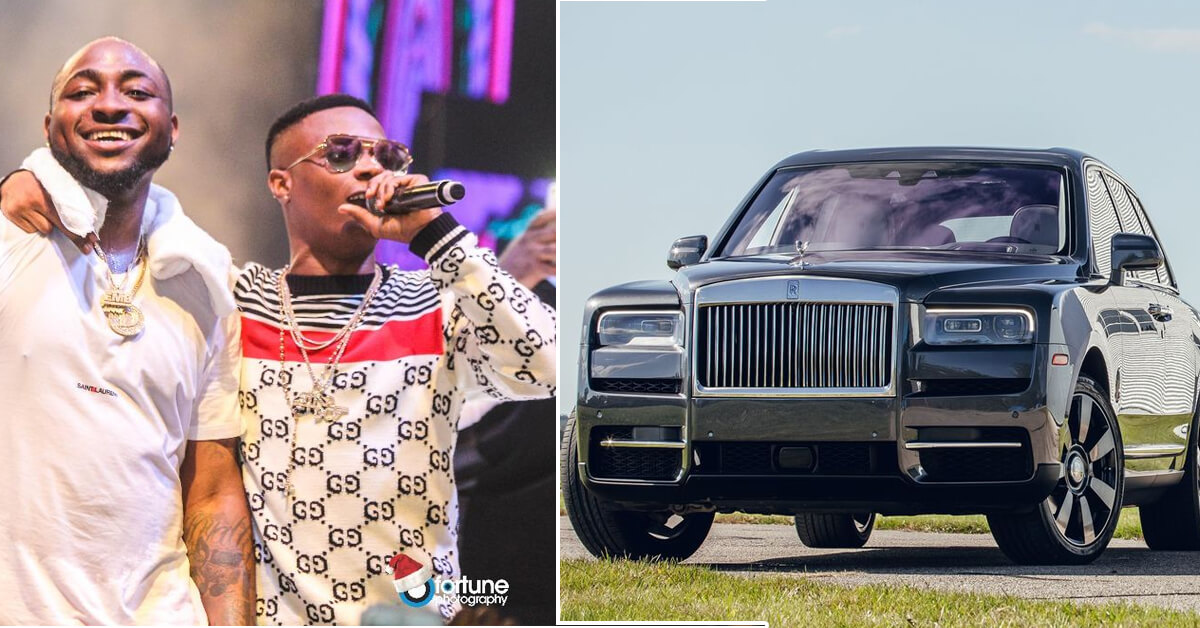 Davido and Wizkid Who was First to Buy Black Badge Rolls Royce Cullinan