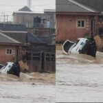 Four rescued, two missing as flood sweeps vehicles away in Agege, Lagos