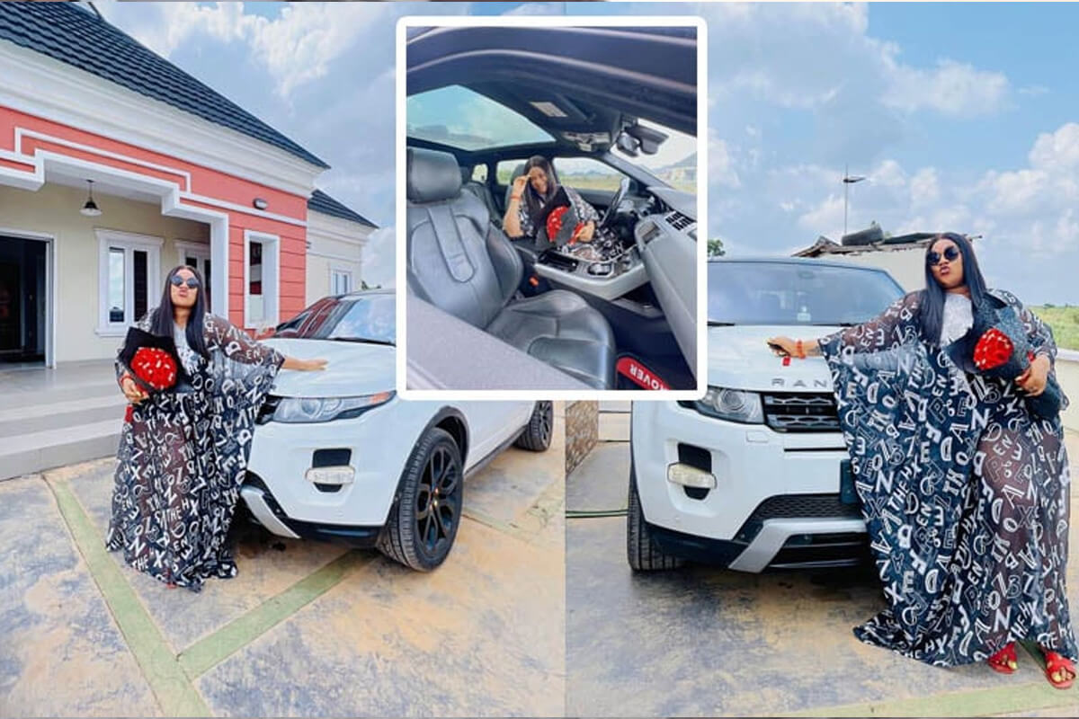 One year later, I bought the same car I sold to finish my house - Actress Nkechi Blessing Buys Back the Same Car Range Rover