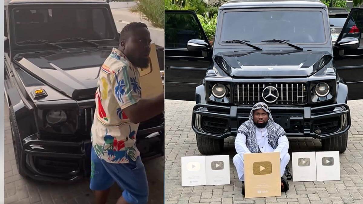 Sirbalo Gift himself a Mercedes Benz G wagon worth 300 million to celebrate his 1M subscribers on YouTube