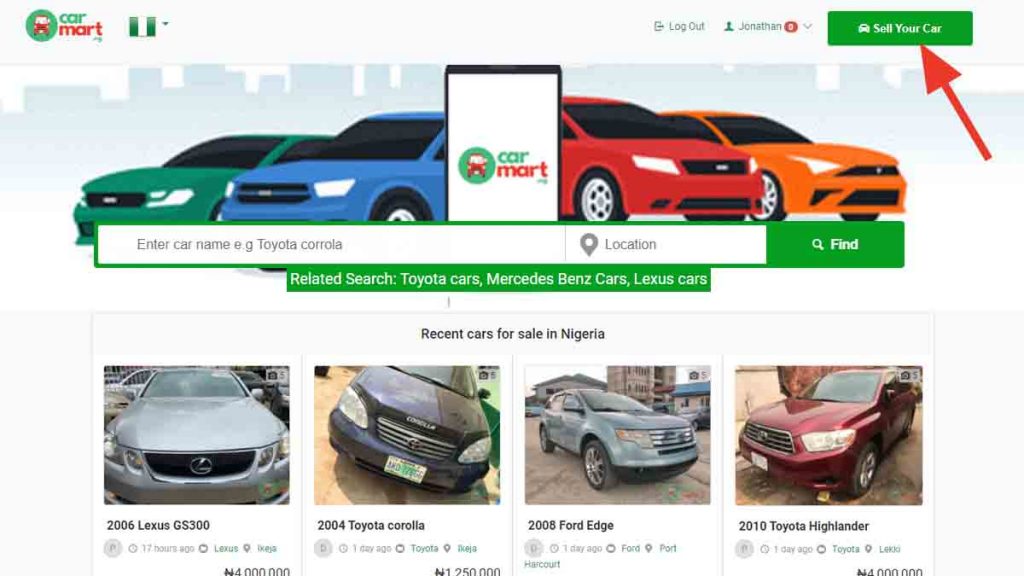 sell used cars online