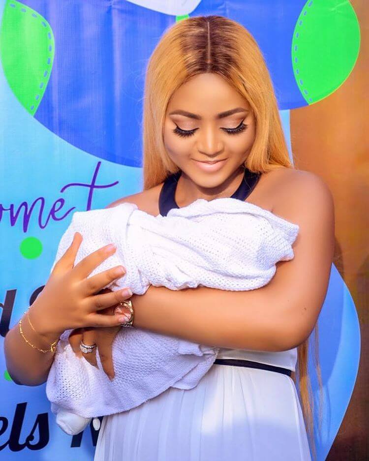 regina daniels baby pictures