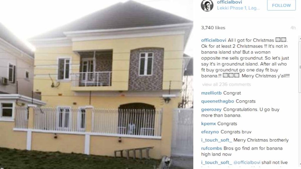 COMEDIAN BOVI'S HOUSE