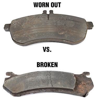 Worn Brake Pads