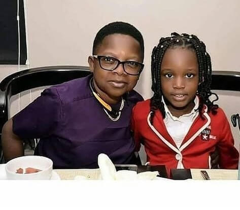 Chinedu Ikedieze and child