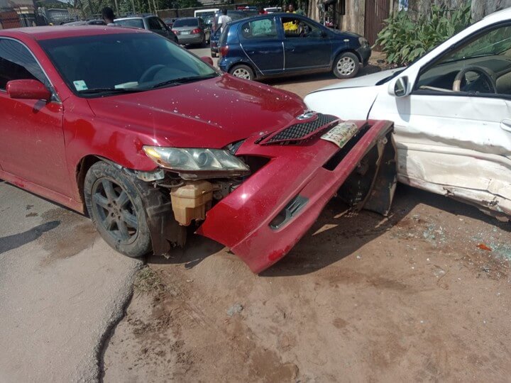 Toyota Camry Crashes Into Nissan 2