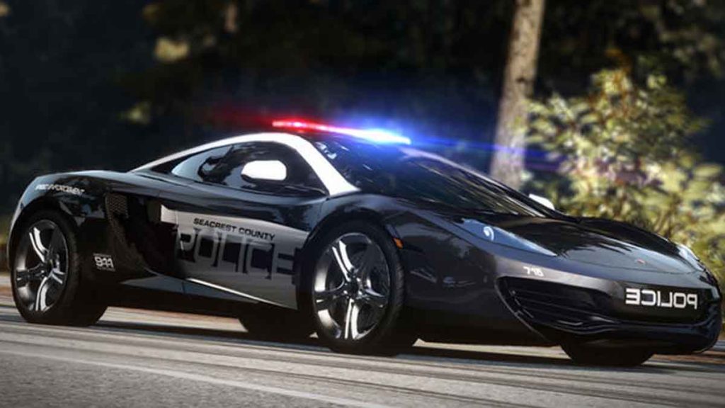 police McLaren MP4-12C