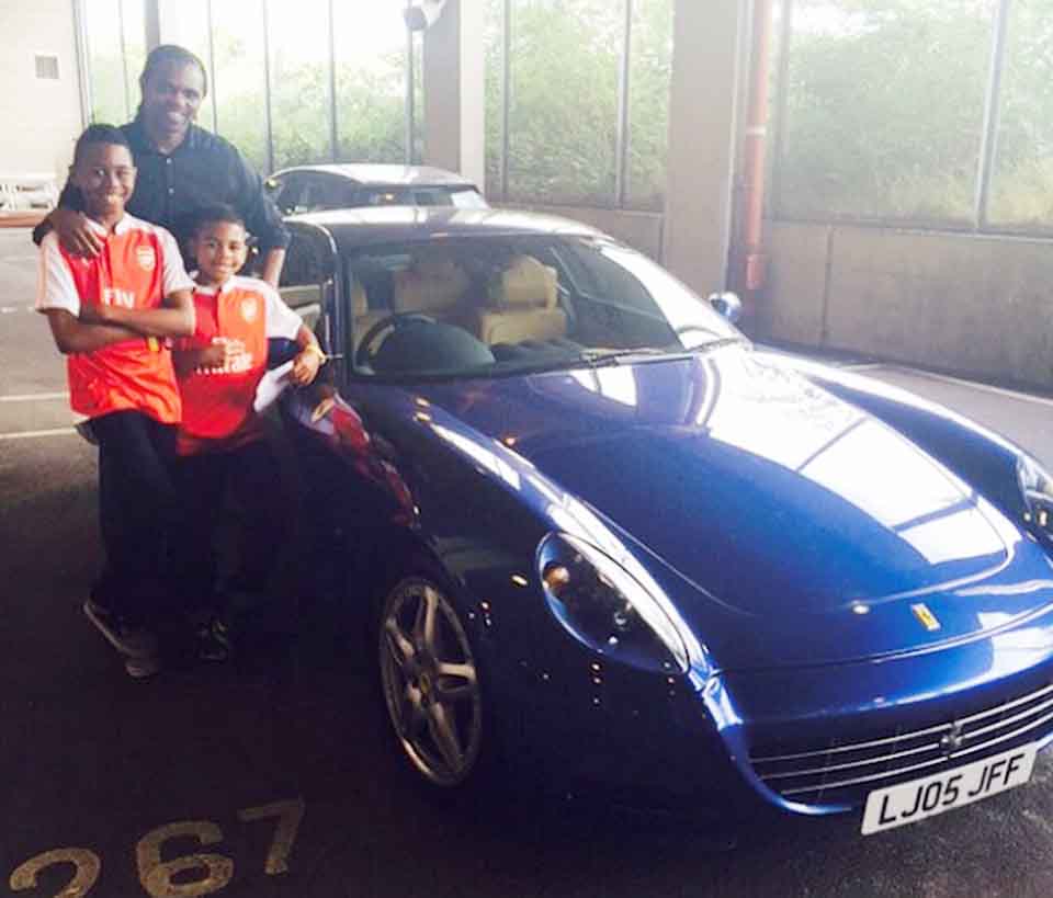 Kanu Nwankwo Ferrari