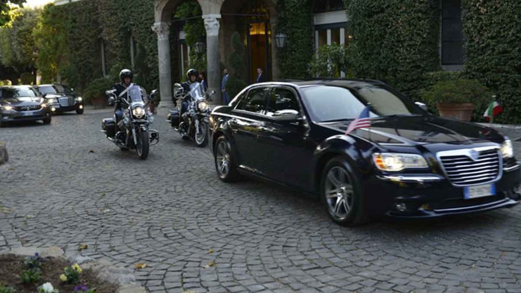 President Sergio Mattarella of Italy office car