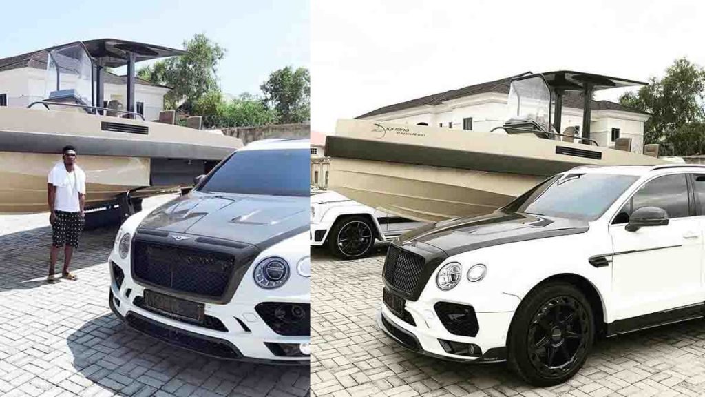 Obafemi Martins Show off His N176M Yacht, N87M Bentley Bentayga & N35M G-Wagon