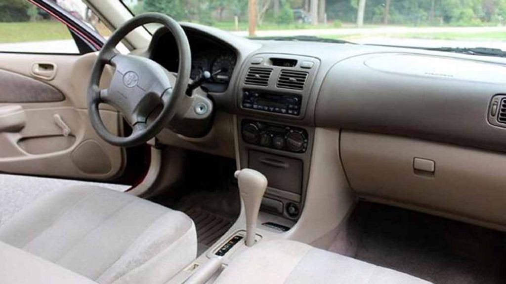 2002 toyota corolla interior